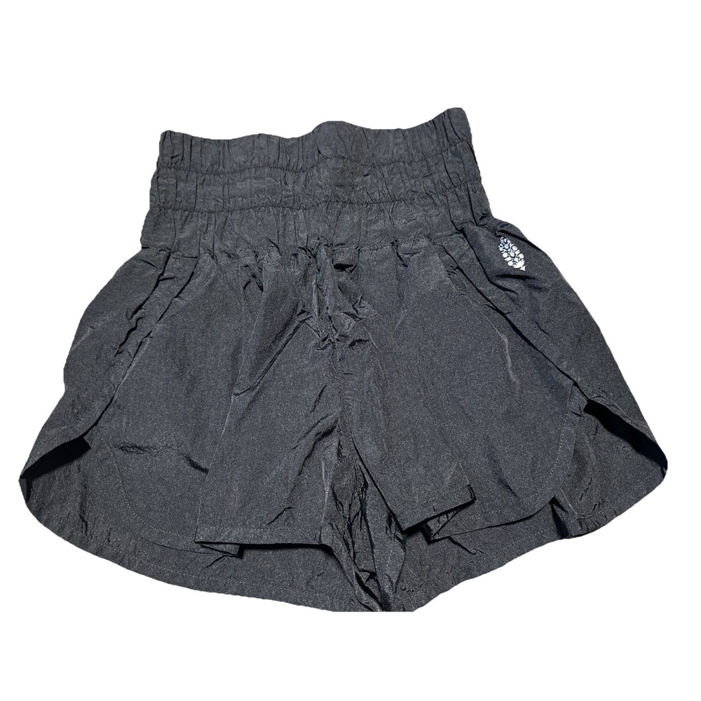 Free People Sport Movement Women Elastic Waist Shorts XS Black